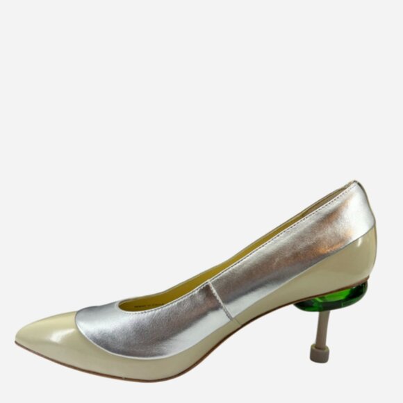 NEW 4CCCCEES Leather Osha Toddy Pumps Ivory 253 - Picture 4 of 5